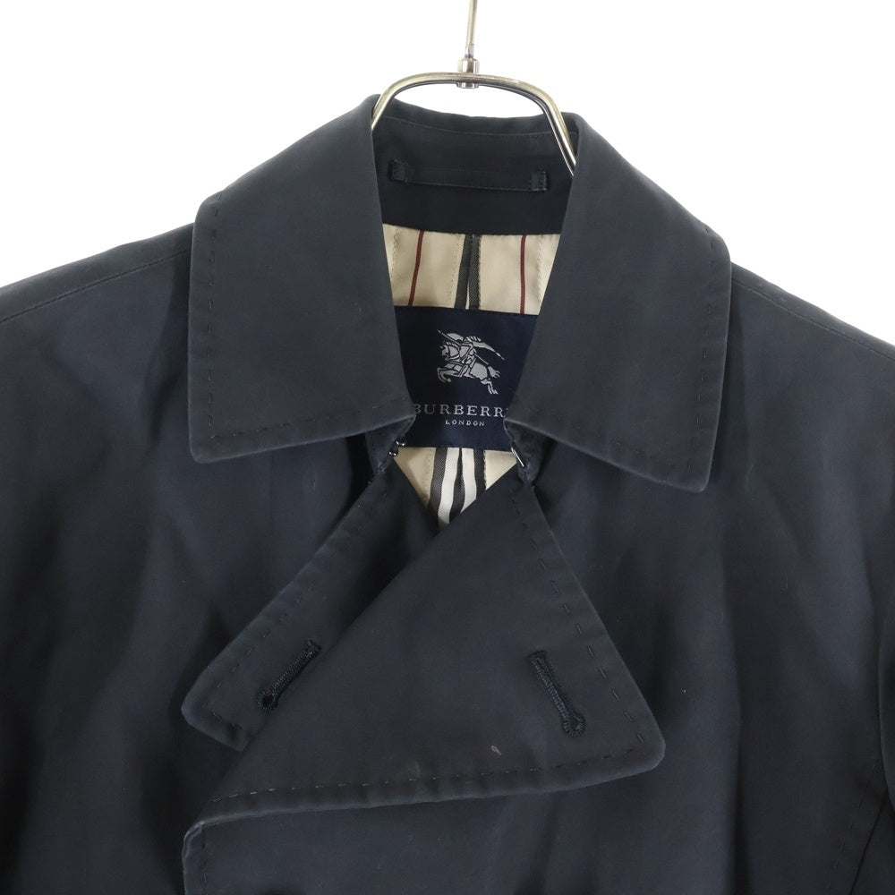 BURBERRY(バーバリー) Pコート 裏地チェック柄ジャケット ブラック FD216-09