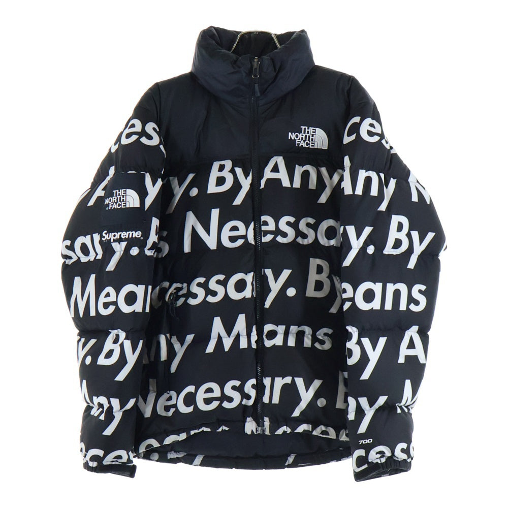 SUPREME(シュプリーム) 15FW x THE NORTH FACE By Any Nuptse Down Jacket ノースフェイス バイ エニー ミーンズ ヌプシ ダウンジャケット ブラック/ホワイト ND515511 中古