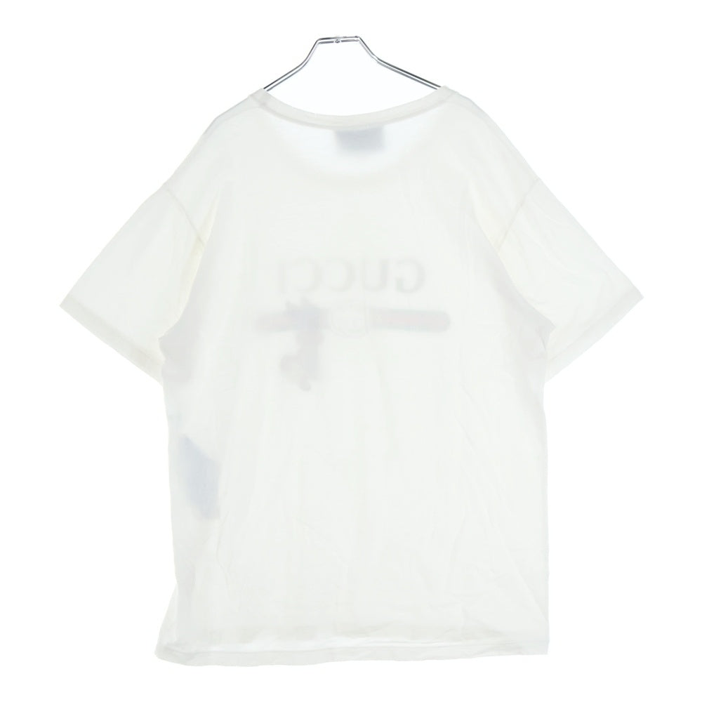 GUCCI(グッチ) 19SS ラビットワッペン 半袖Tシャツ カットソー ホワイト 493117 X9V42