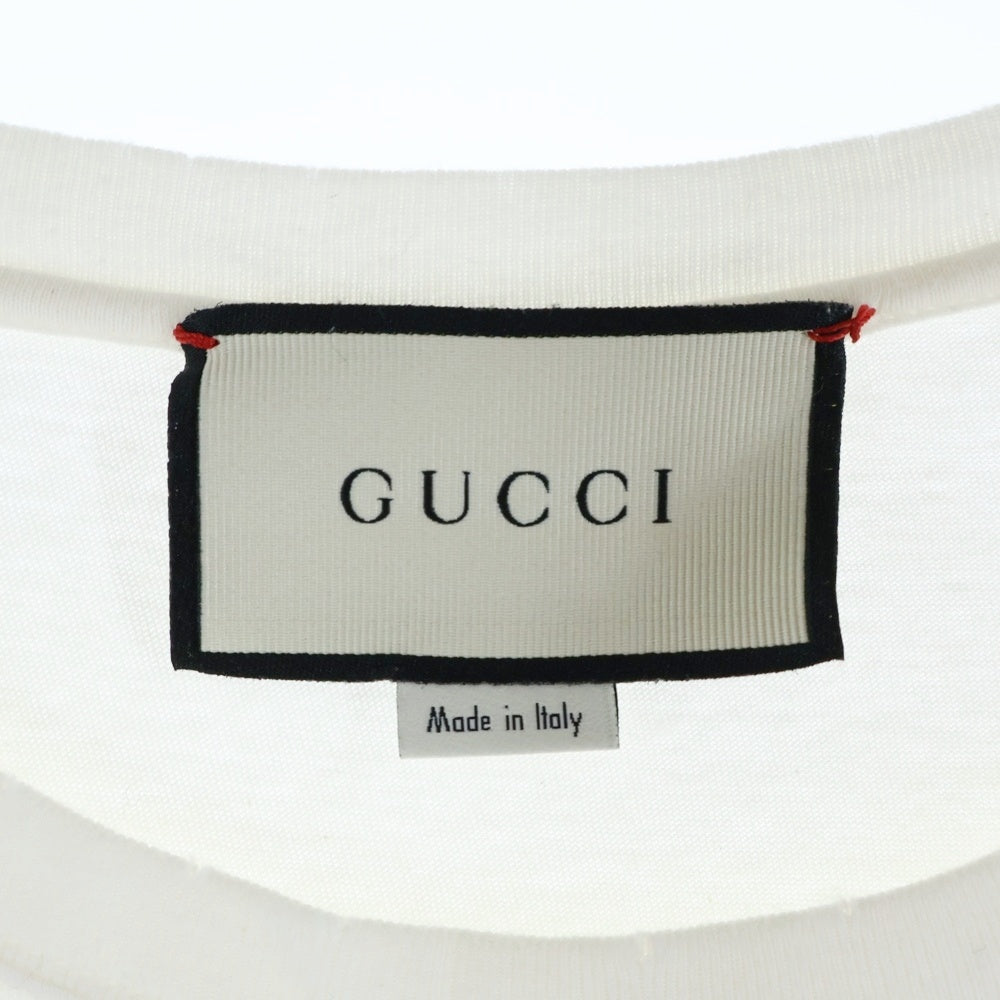 GUCCI(グッチ) 19SS ラビットワッペン 半袖Tシャツ カットソー ホワイト 493117 X9V42