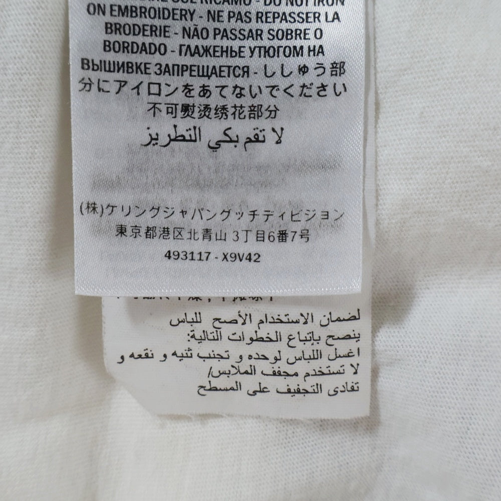 GUCCI(グッチ) 19SS ラビットワッペン 半袖Tシャツ カットソー ホワイト 493117 X9V42