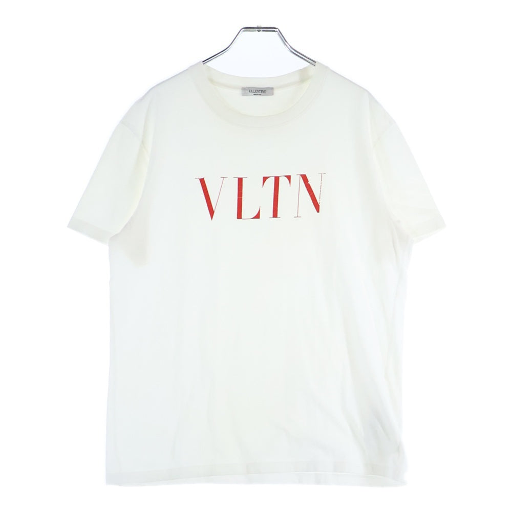 VALENTINO(ヴァレンティノ) ロゴプリント半袖Tシャツ カットソー ホワイト QV3MG10V3LE