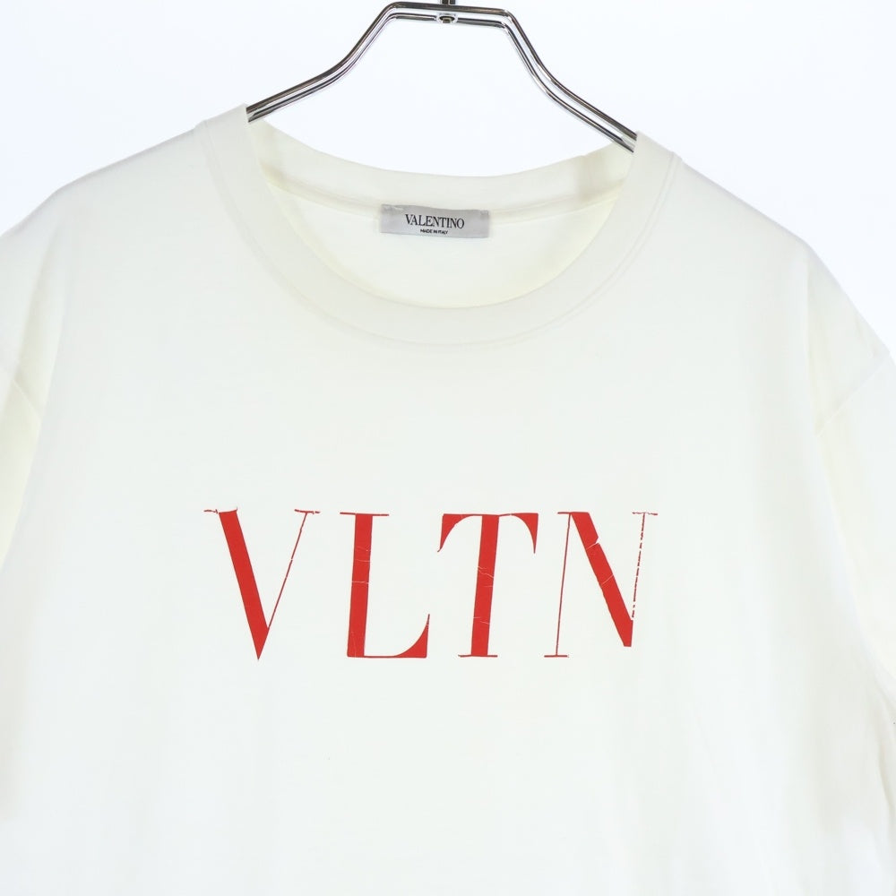 VALENTINO(ヴァレンティノ) ロゴプリント半袖Tシャツ カットソー ホワイト QV3MG10V3LE