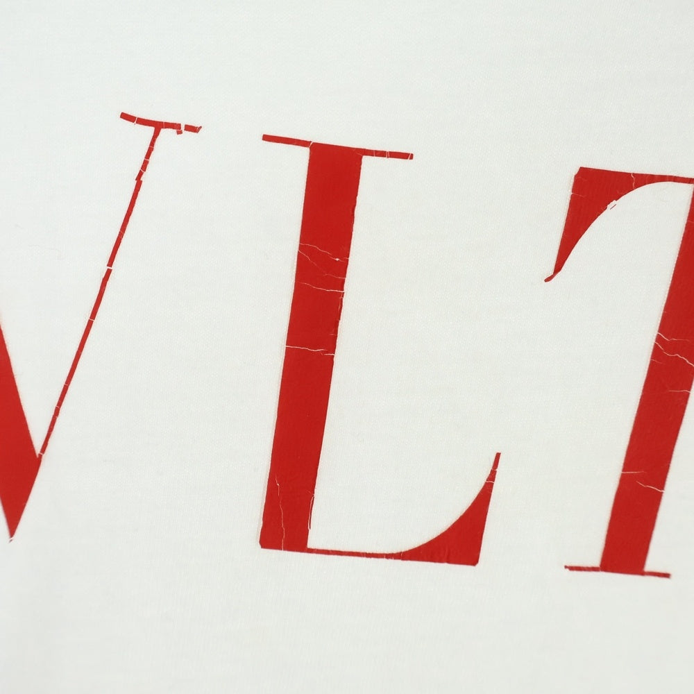 VALENTINO(ヴァレンティノ) ロゴプリント半袖Tシャツ カットソー ホワイト QV3MG10V3LE
