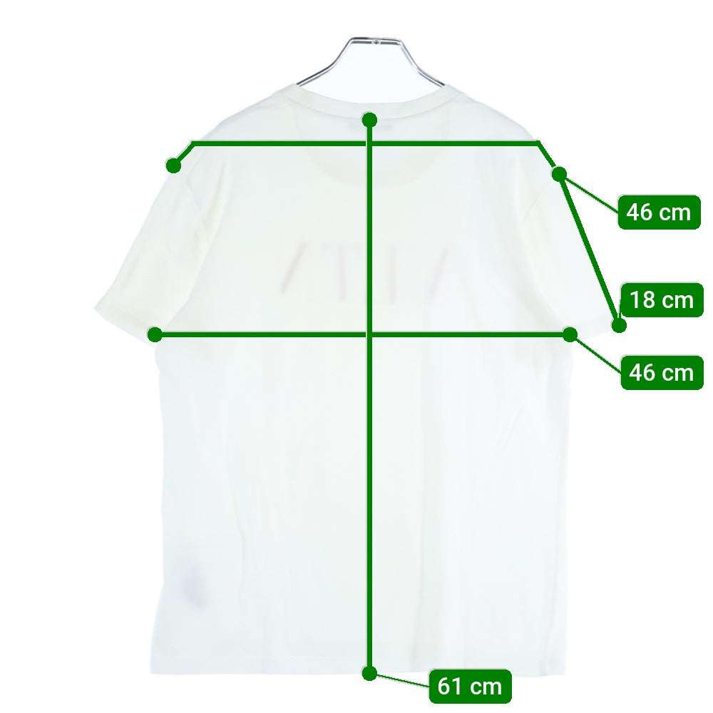 VALENTINO(ヴァレンティノ) ロゴプリント半袖Tシャツ カットソー ホワイト QV3MG10V3LE