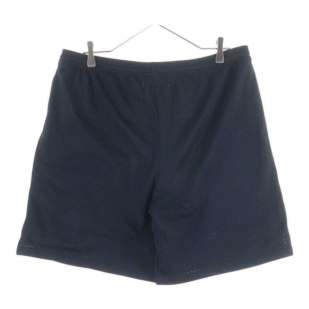 OFF-WHITE(オフホワイト) フロントプリント メッシュ ハーフパンツ ショーツ ブラック 1178-343-3484