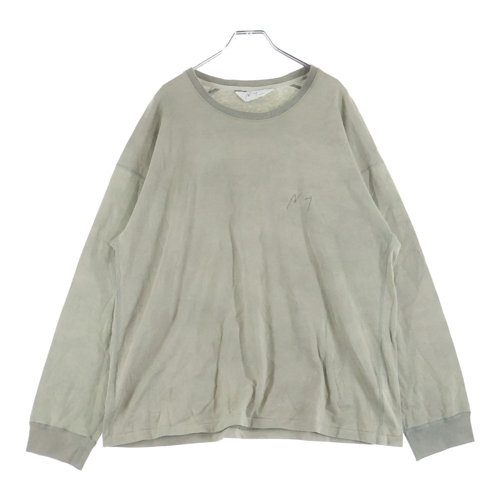 ANCELLM(アンセルム) UNEVENNESS LS T-SHIRT アンイーブンネス ロングスリーブTシャツ カーキ ANC-CT132