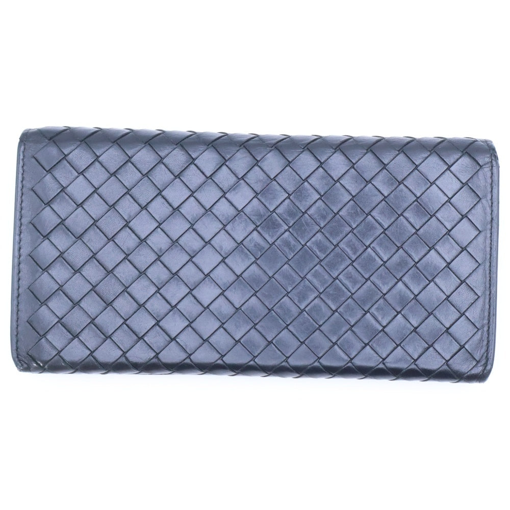 BOTTEGA VENETA(ボッテガヴェネタ) イントレチャート レザー長財布 レザーウォレット ブラック BOT11407609