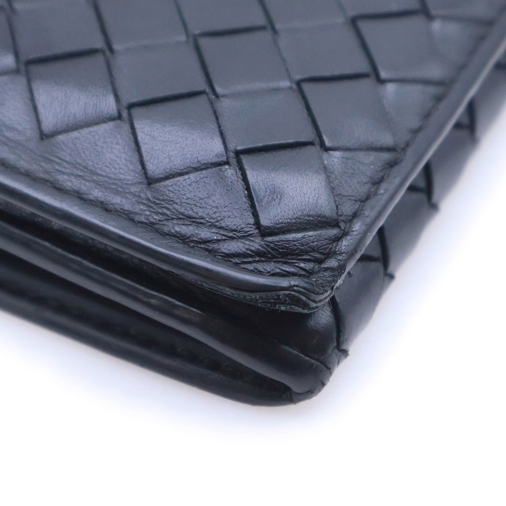 BOTTEGA VENETA(ボッテガヴェネタ) イントレチャート レザー長財布 レザーウォレット ブラック BOT11407609