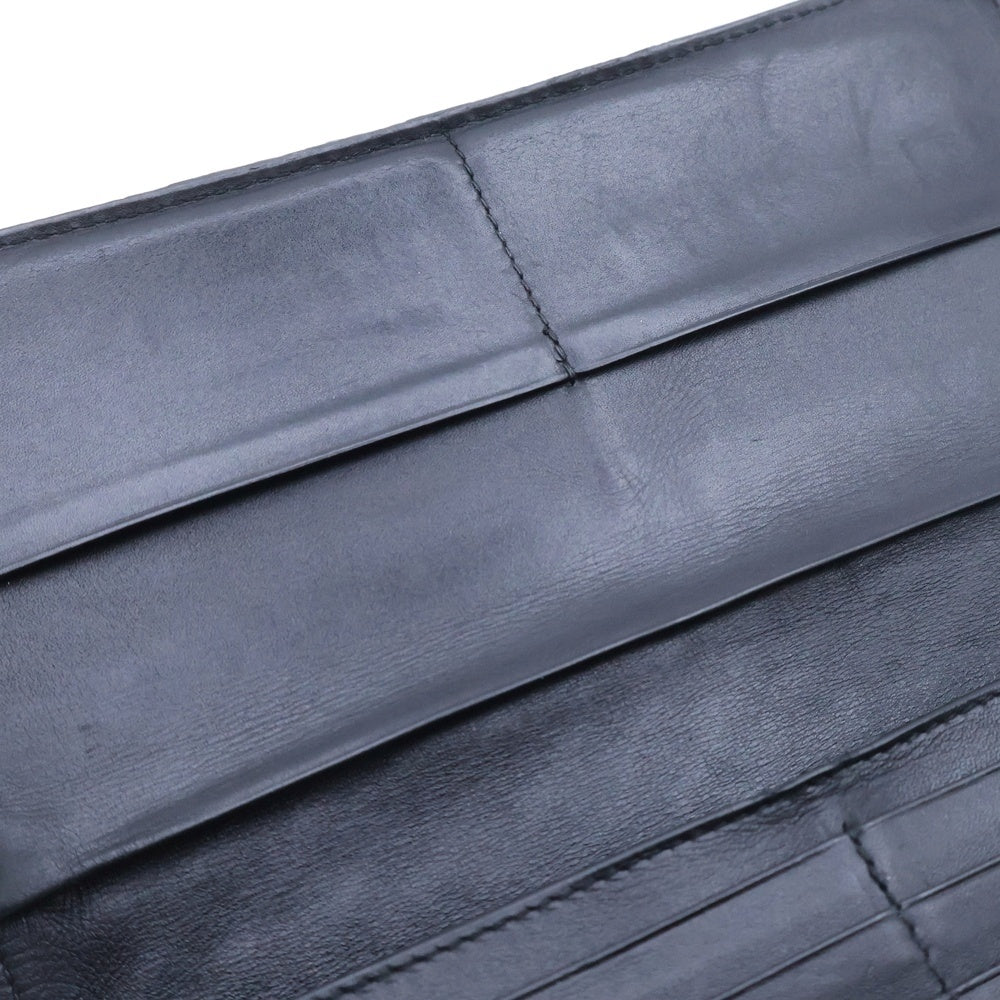 BOTTEGA VENETA(ボッテガヴェネタ) イントレチャート レザー長財布 レザーウォレット ブラック BOT11407609