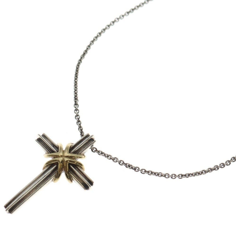 TIFFANY & Co.(ティファニー) シグネチャー クロスネックレス コンビ