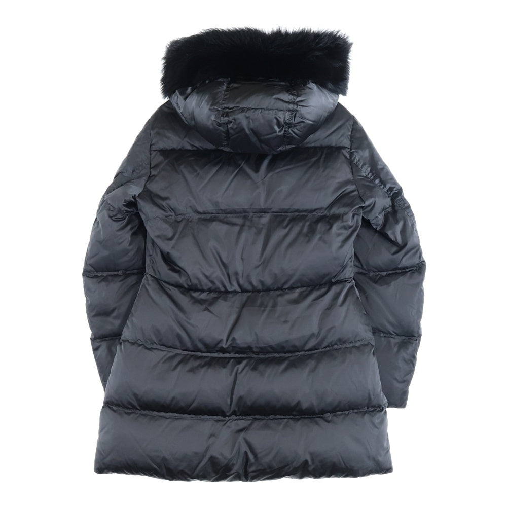 PRADA(プラダ) 20AW Aライン シープスキン ファー付きナイロンダウンコート グレー 29P117 レディース