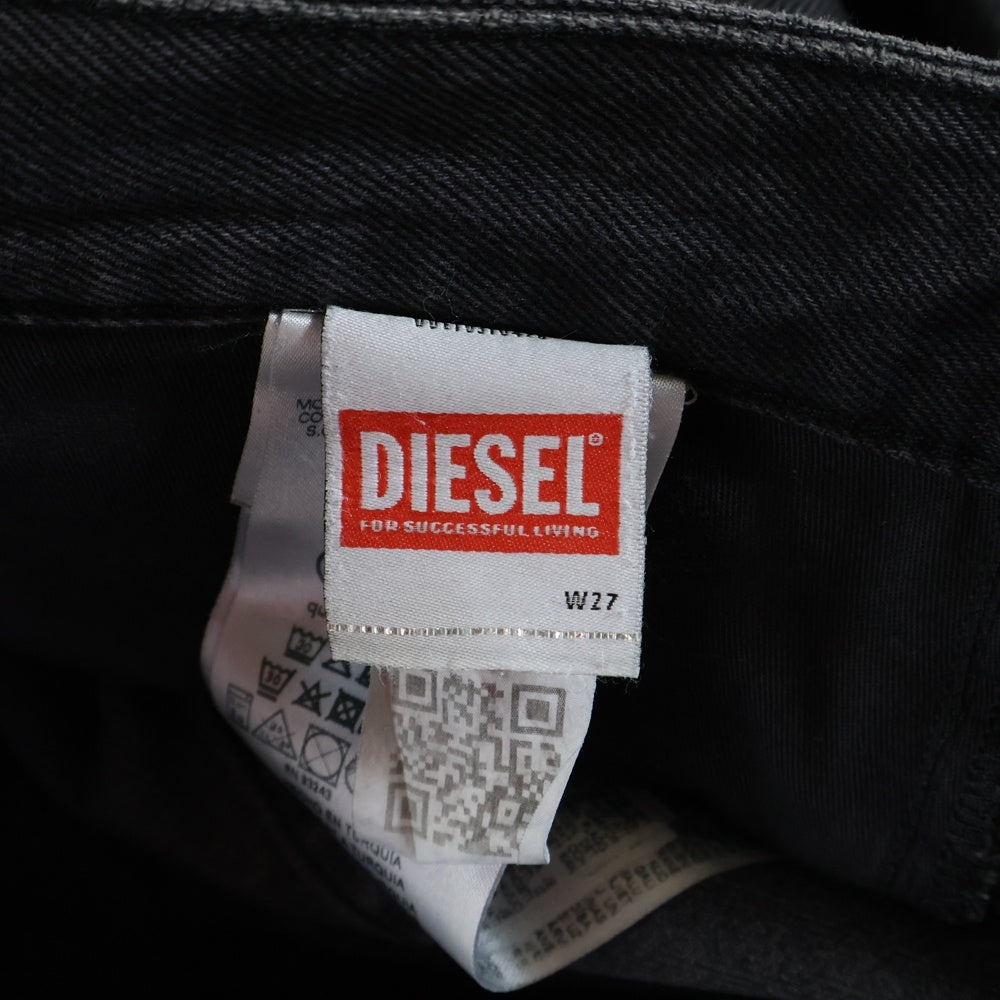 DIESEL(ディーゼル) D-SYREN-J-S レイヤードスカート デニムパンツ ブラック A14772
