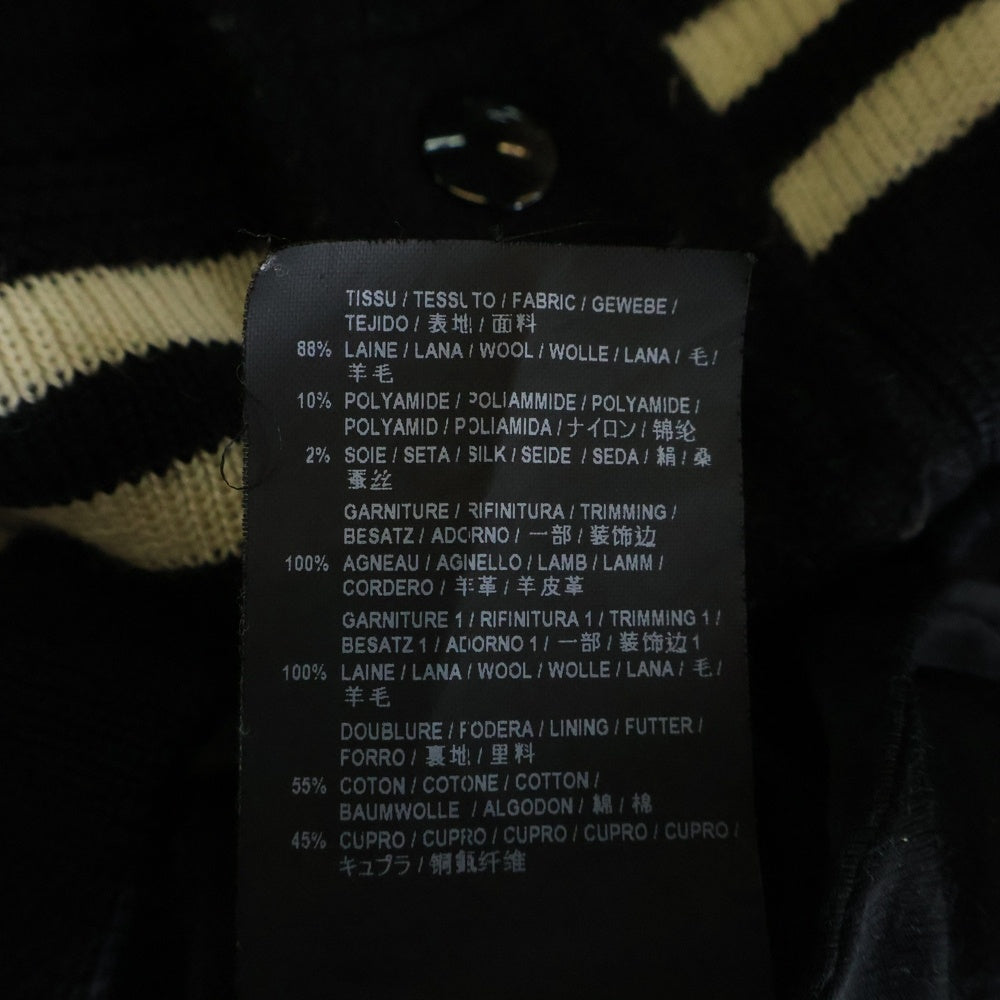 SAINT LAURENT PARIS(サンローランパリ) 23AW Teddy Jacket テディジャケット スタジャン ブラック 354718