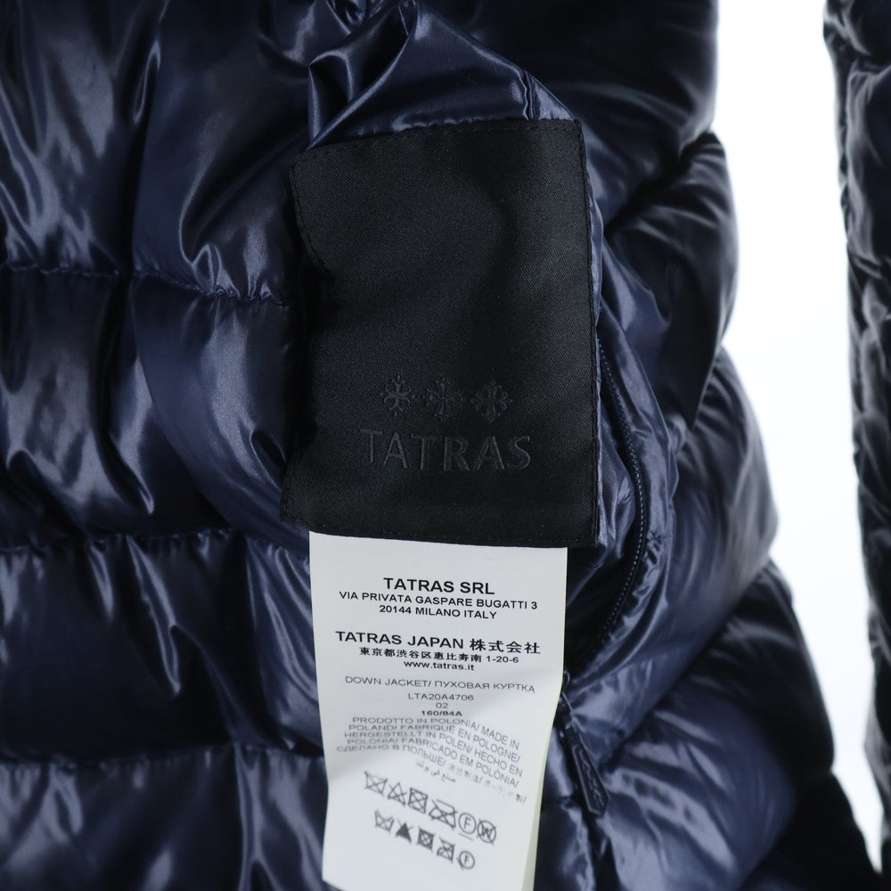 TATRAS(タトラス) リバーシブル ダウンコート ミドル丈 フルジップ ファー ラクーン LTA20A4706 レディース