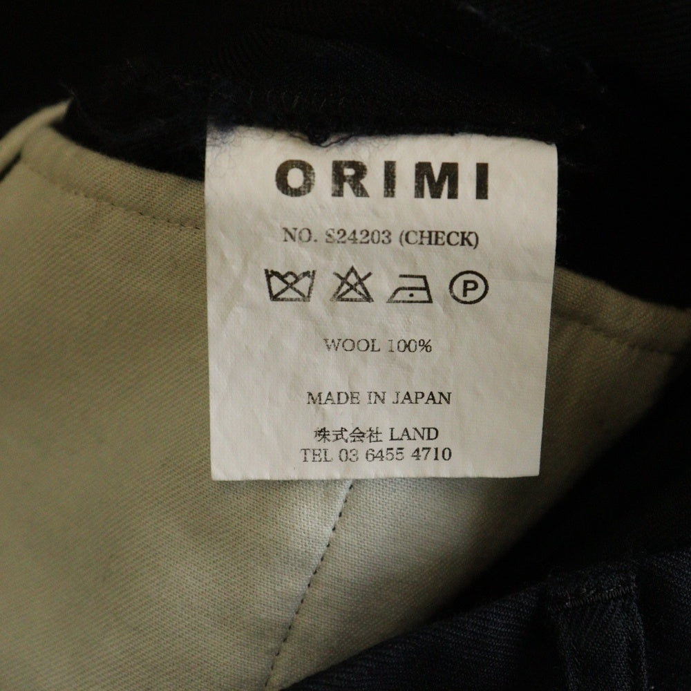 ORIMI(オリミ) 24SS BIGBIGSLACKS ビッグスラックス コットンパンツ ブラック S24203
