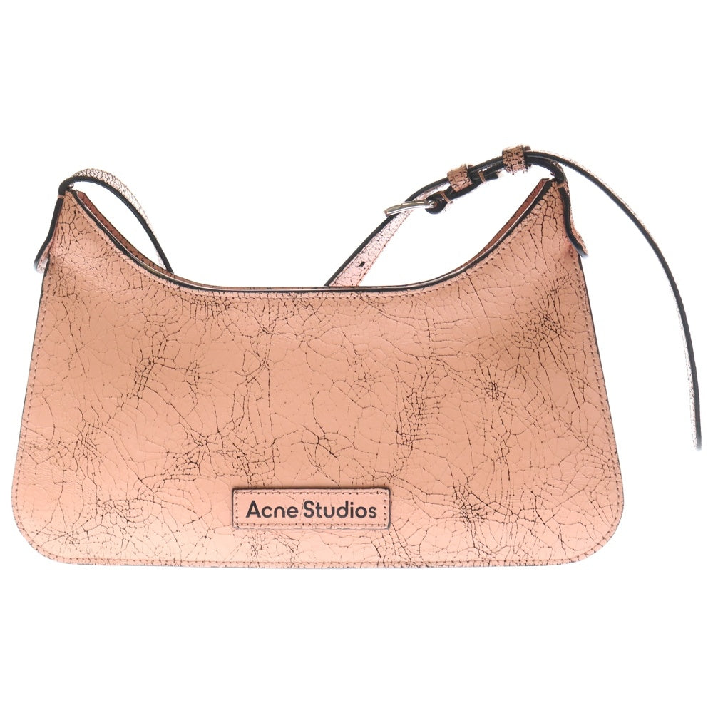 Acne Studios(アクネ ストゥディオズ) Platt micro Shoulder Bag プラットマイクロショルダーバック レザーハンドバッグ ピンク レディース