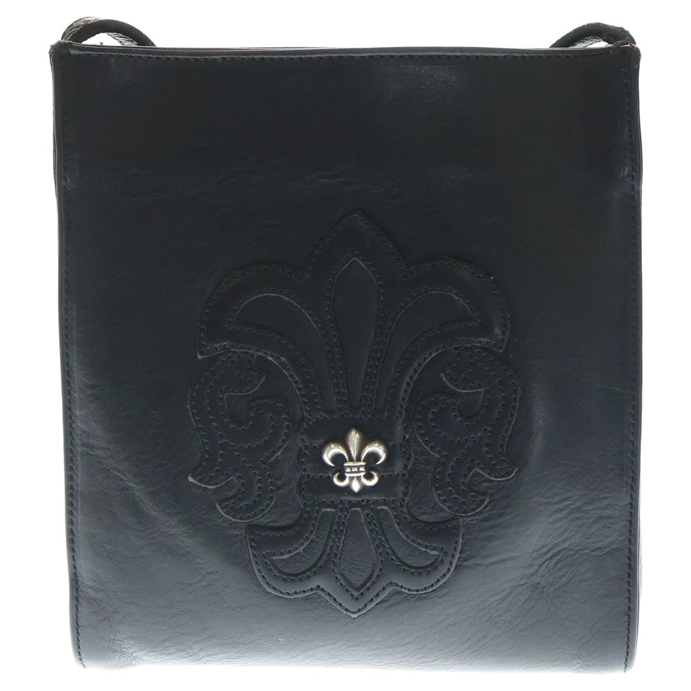 CHROME HEARTS(クロムハーツ) SQ PKT BS FLUER スクエアポケット BSフレアパッチレザーショルダーバッグ