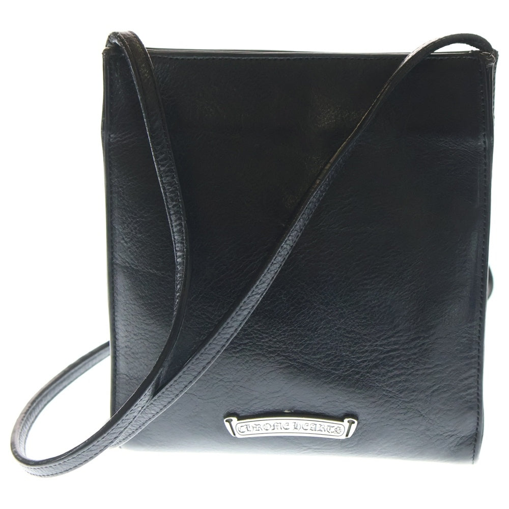 CHROME HEARTS(クロムハーツ) SQ PKT BS FLUER スクエアポケット BSフレアパッチレザーショルダーバッグ