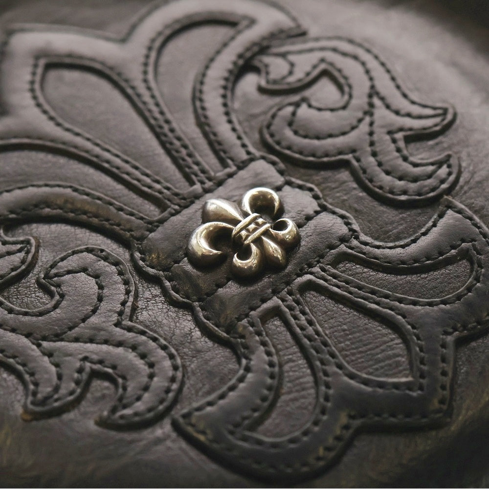 CHROME HEARTS(クロムハーツ) SQ PKT BS FLUER スクエアポケット BSフレアパッチレザーショルダーバッグ