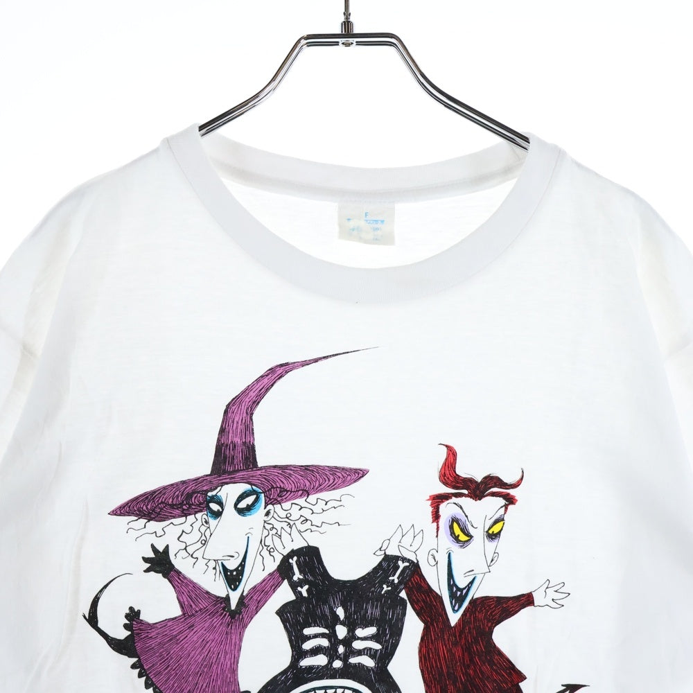VINTAGE(ヴィンテージ) 90s The Nightmare Before Christmas ナイトメアビフォアクリスマス 半袖Tシャツ カットソー ホワイト