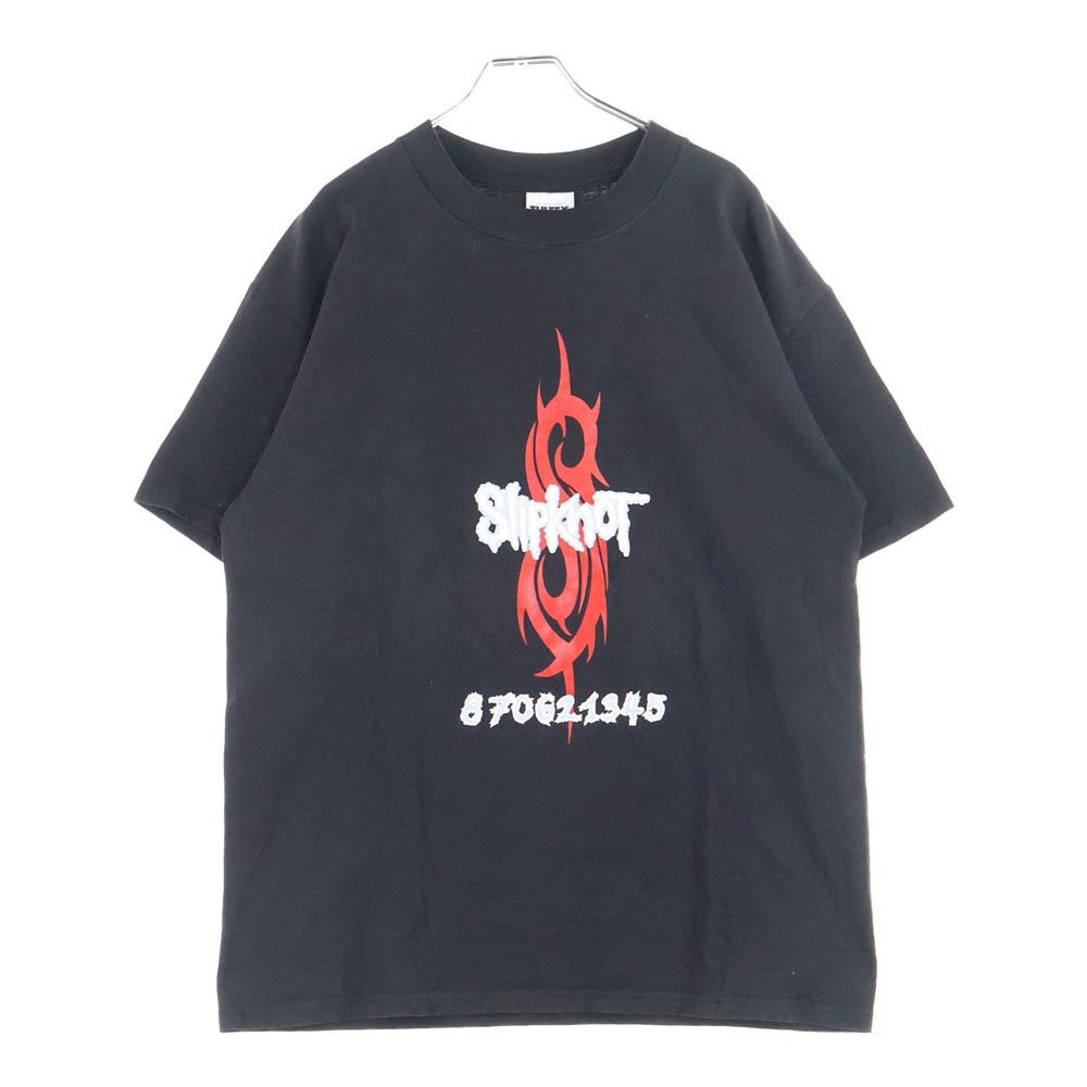 VINTAGE(ヴィンテージ) 90s SLIPKNOT 19991stアルバム 870621345 スリップノット 半袖Tシャツ カットソー ブラック