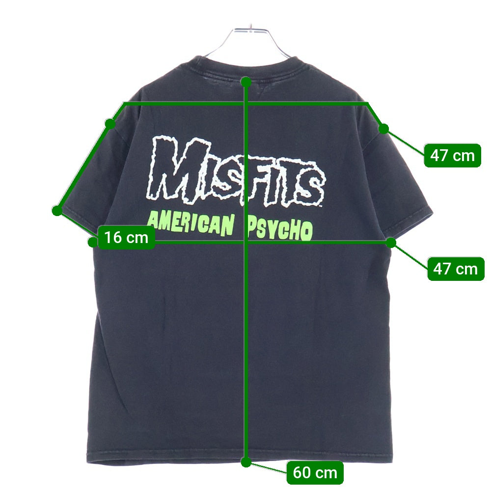 VINTAGE(ヴィンテージ) 90s MISFITS AMERICAN PSYCHO ミスフィッツ アメリカンサイコ ヴィンテージTシャツ 半袖Tシャツ ブラック