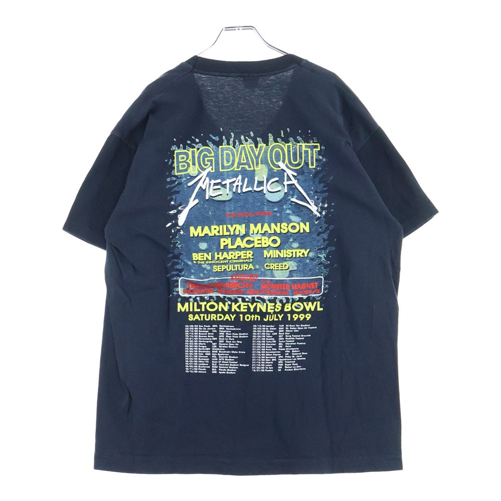 VINTAGE(ヴィンテージ) 99s METALLICA メタリカ ツアー半袖Tシャツ カットソー ブラック