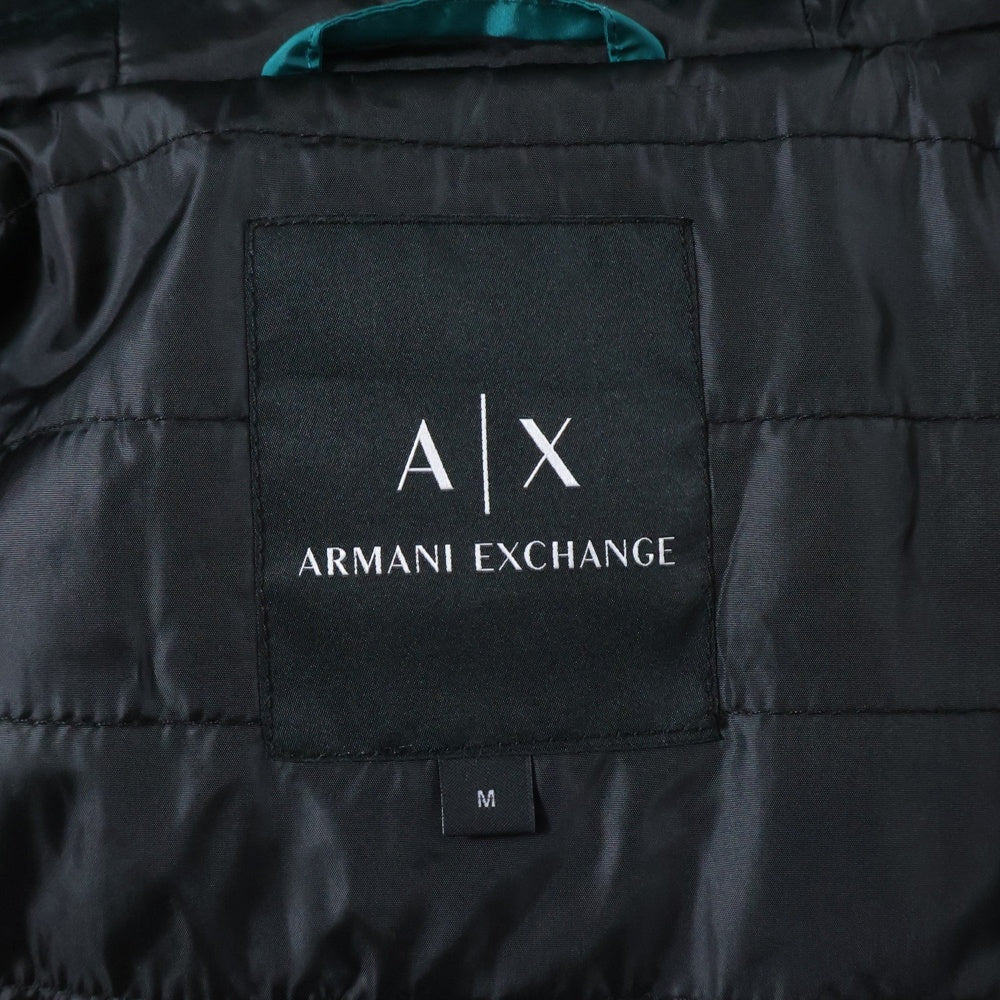 Armani Exchange(アルマーニ エクスチェンジ) キルティングダウンジャケット フード付きダウンジャケット ブルー 6HZB46 ZNKRZ