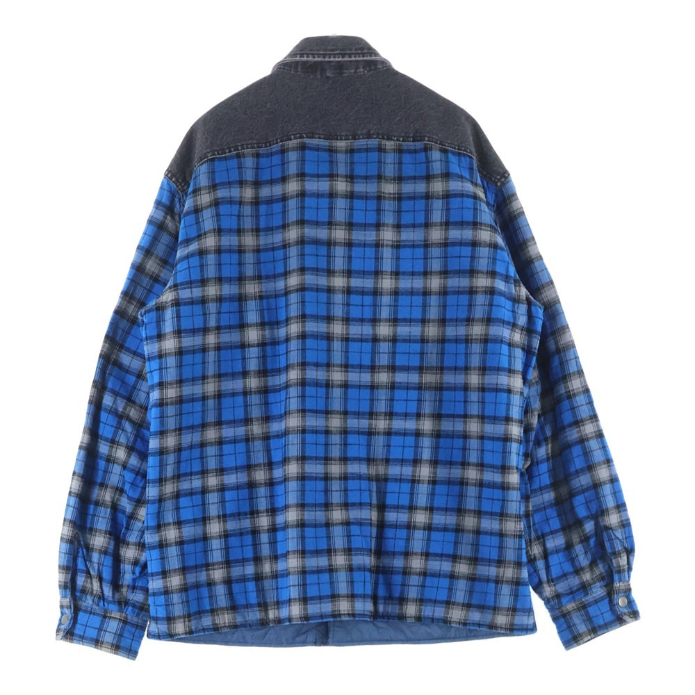 DIESEL(ディーゼル) S-BUN-A シャツジャケット チェックシャツジャケット ブルー A03340