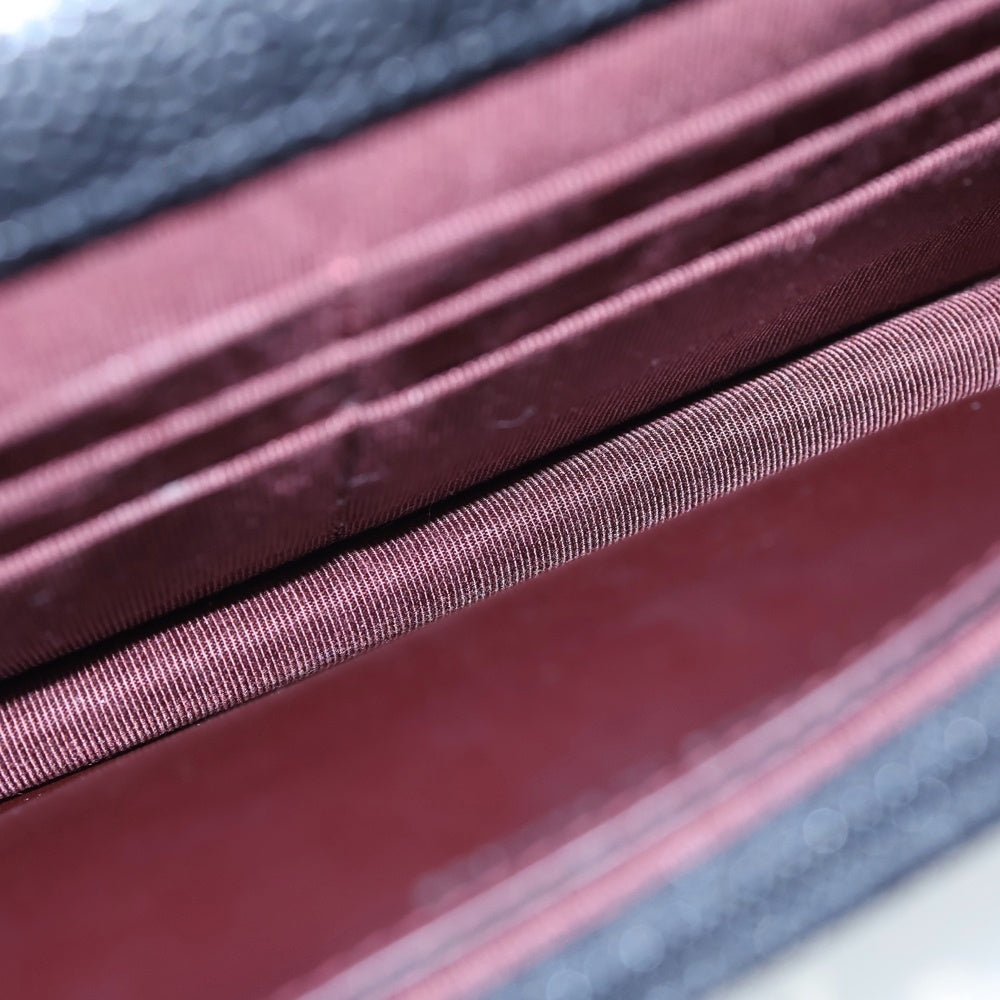 CHANEL(シャネル) マトラッセ キャビアスキン チェーンウォレット ショルダーバッグ ブラック AP0250 レディース