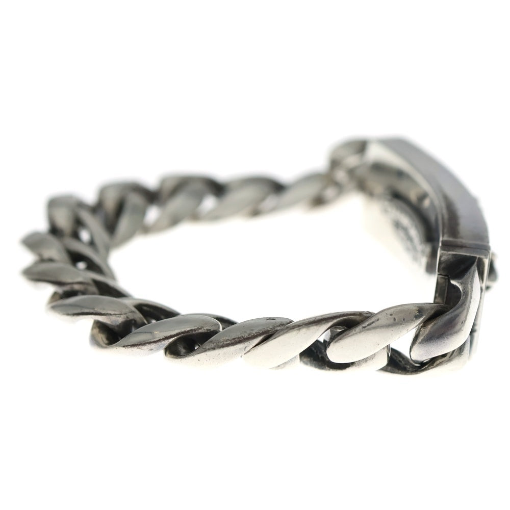 CHROME HEARTS(クロムハーツ) ID FLORAL CRS フローラルクロスIDクラシックリンク ブレスレット 12LINK シルバー BCA164