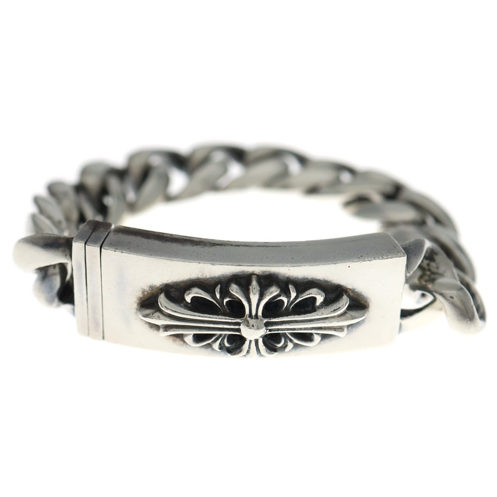 CHROME HEARTS(クロムハーツ) ID FLORAL CRS フローラルクロスIDクラシックリンク ブレスレット 12LINK シルバー BCA164