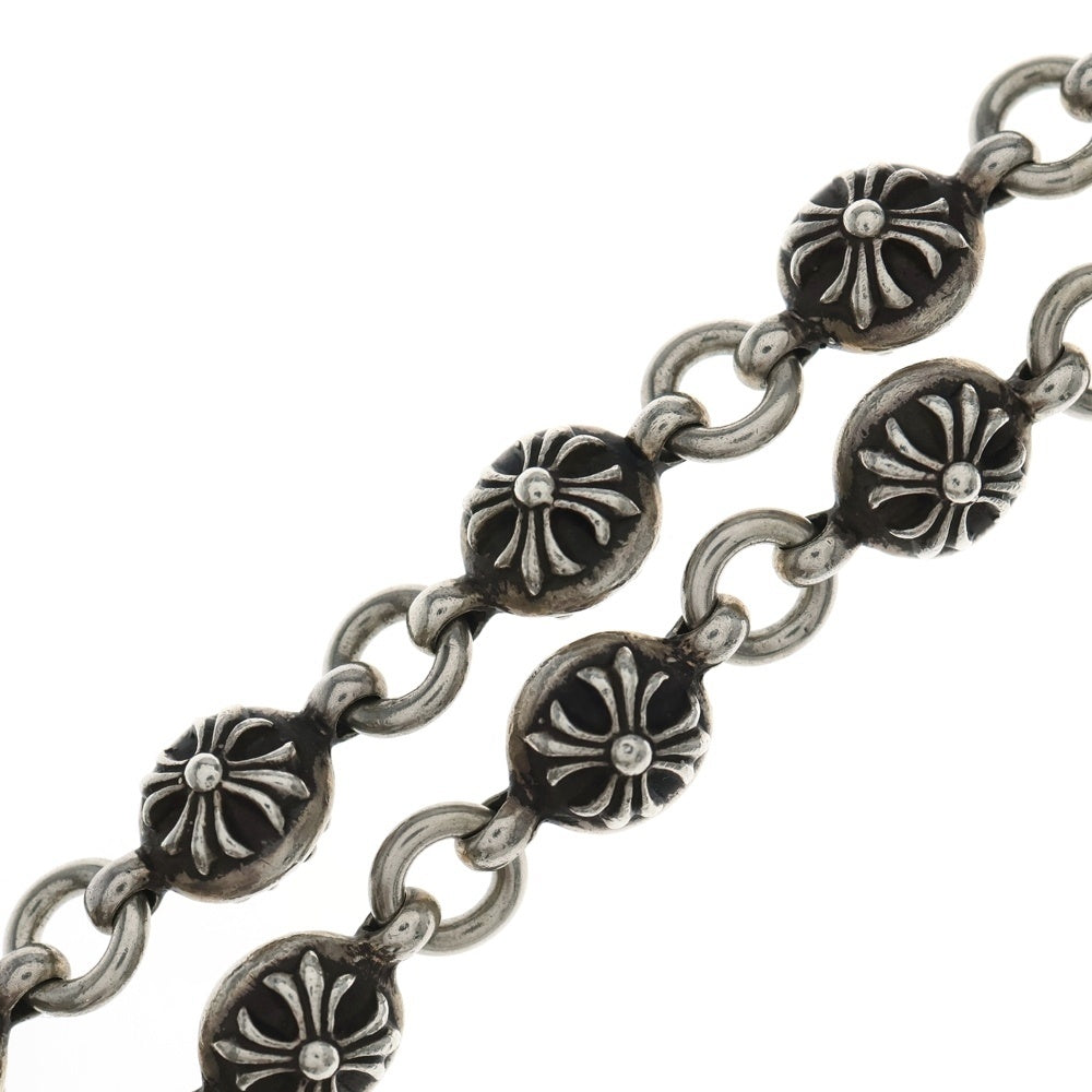 CHROME HEARTS(クロムハーツ) 2BALL LONG-S/1クリップロング#2クロスボール ウォレットチェーン シルバー
