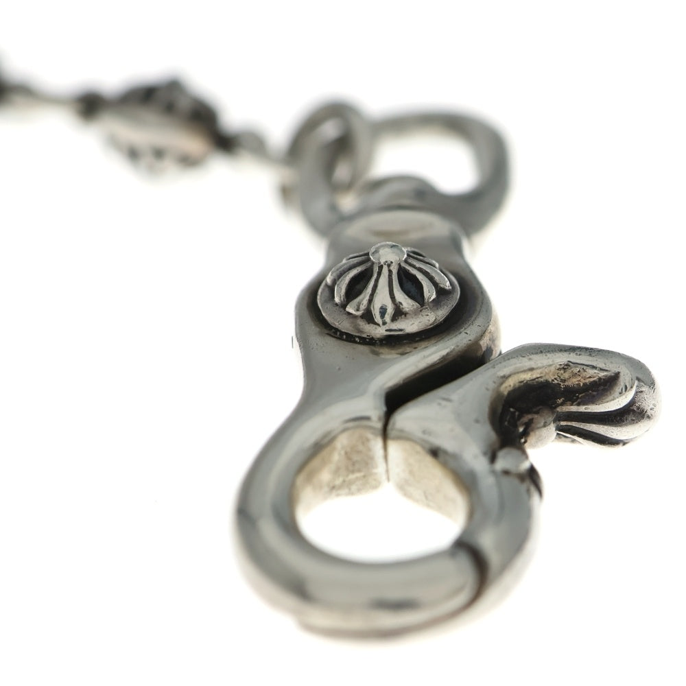 CHROME HEARTS(クロムハーツ) 2BALL LONG-S/1クリップロング#2クロスボール ウォレットチェーン シルバー