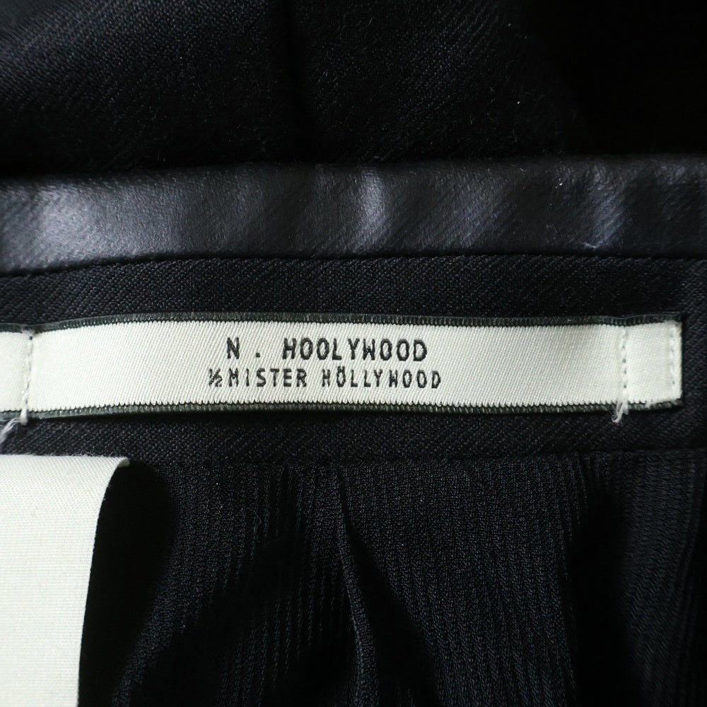 N.HOOLYWOOD(エヌハリウッド) ラベル切り替え 3Bシングルテーラードジャケット ブラック 972-JK01