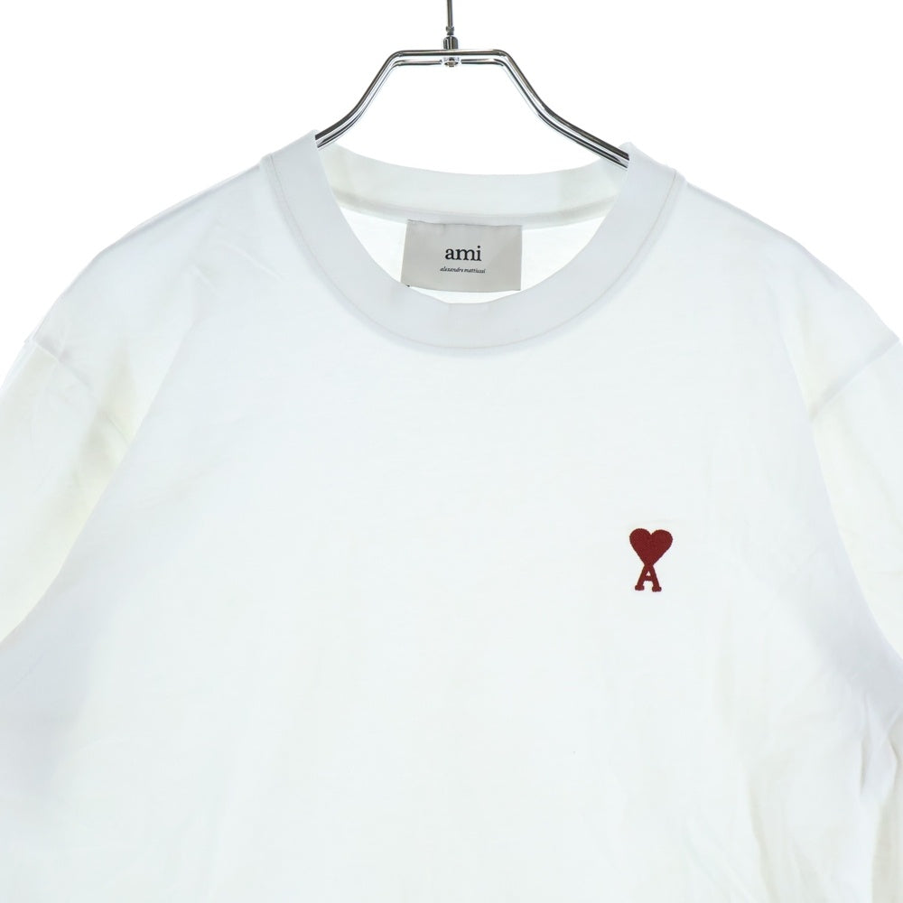 ami(アミ) ロゴプリント半袖シャツ カットソー ホワイト BFUTS035.724
