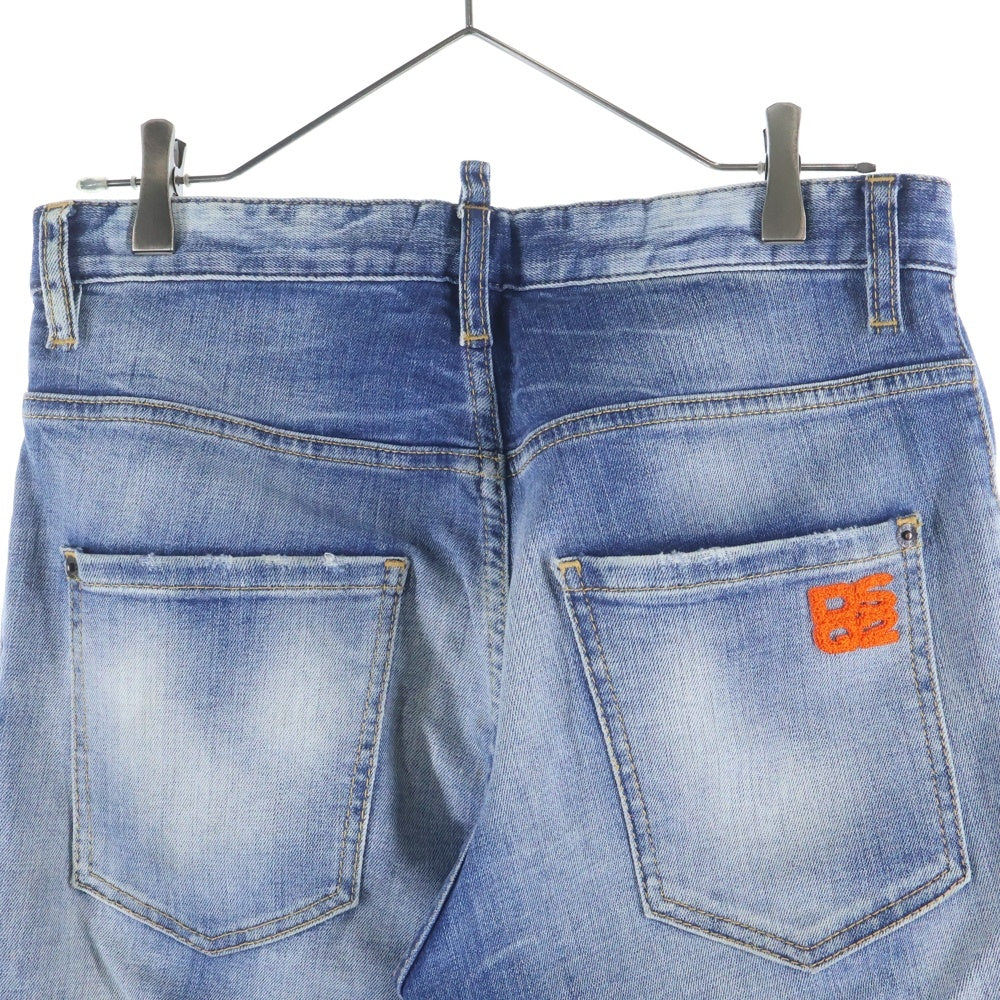 DSQUARED2(ディースクエアード) 23SS LIGHT CLEAN WASH SKATER JEANS ライト クリーン ウォッシュ スケーター デニム ブルーS71LB1173