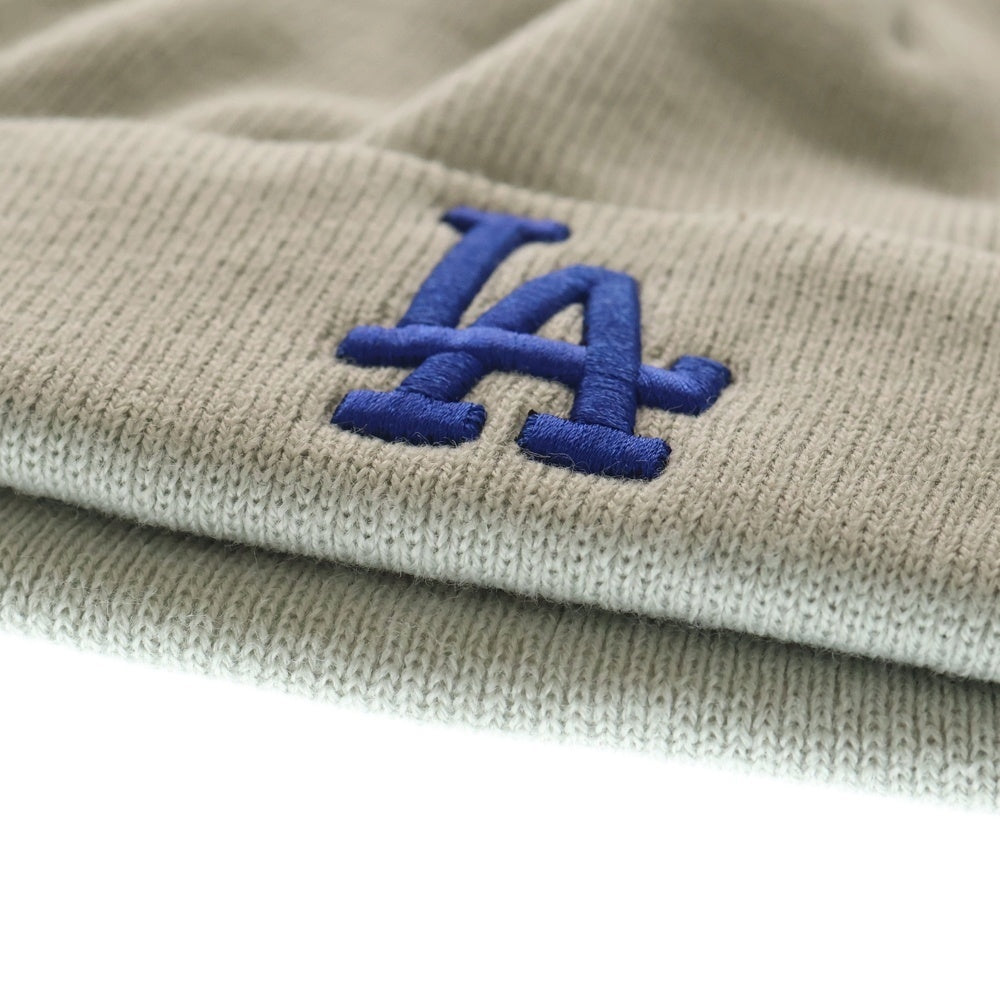 NEW ERA(ニューエラ) 47 ロゴ刺繍 カフニット ビーニー ニット帽 グレー