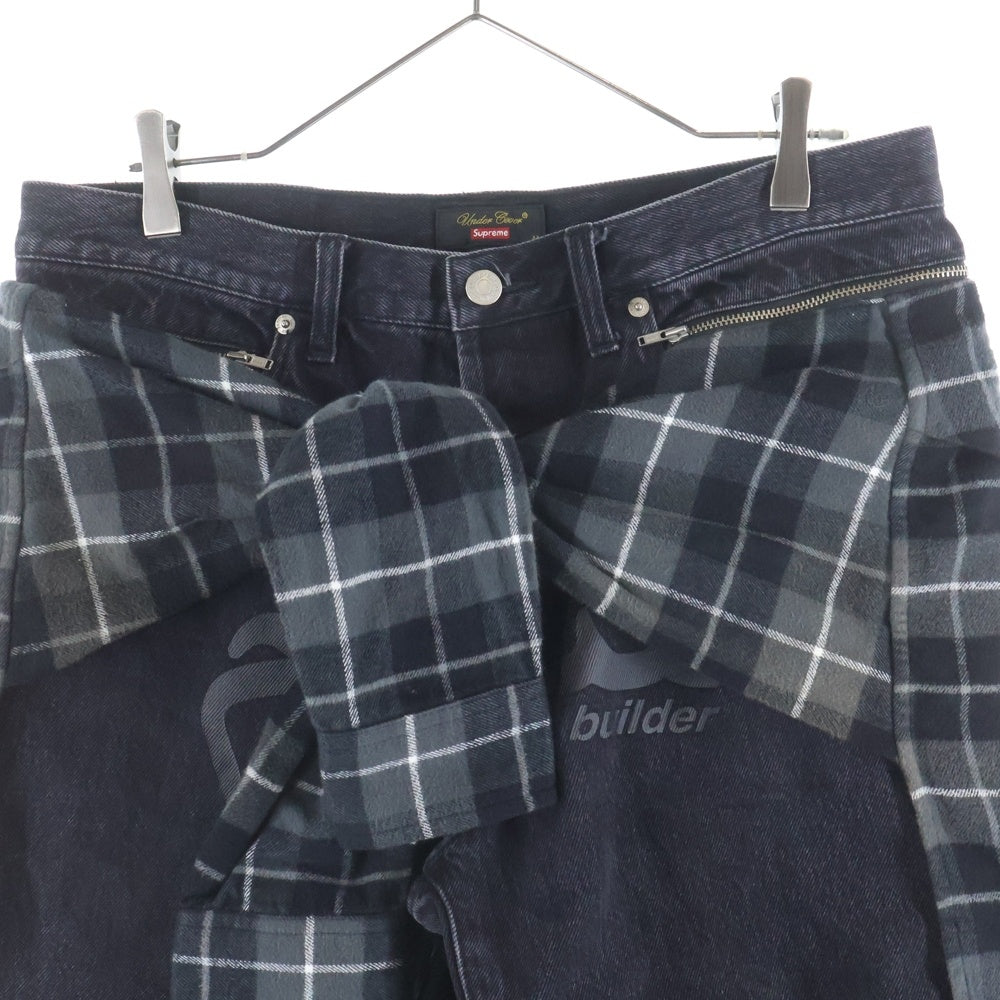 SUPREME(シュプリーム) ×UNDERCOVER Layered Jean ×アンダーカバー レイヤードデニムパンツ ブラック