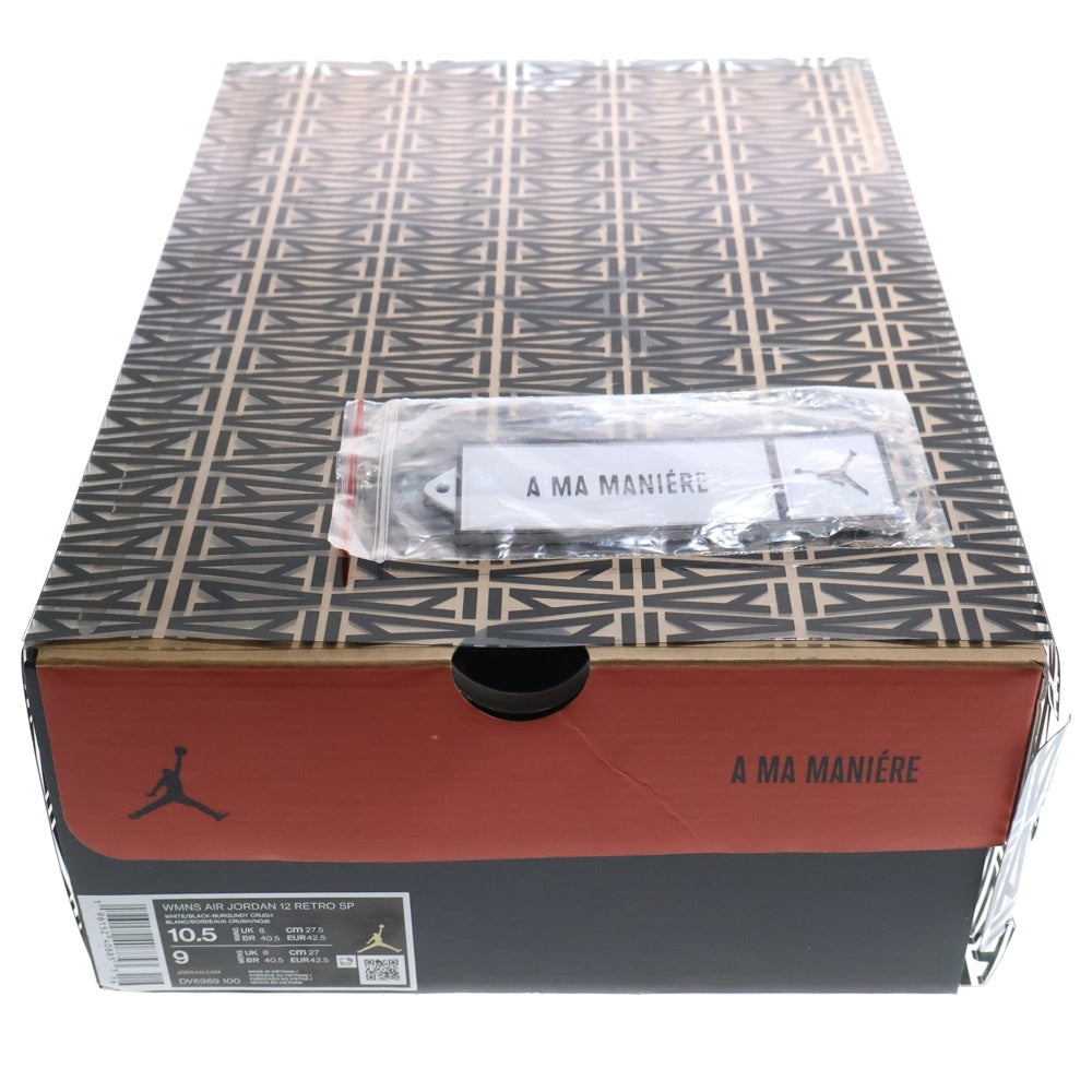 NIKE(ナイキ) ×A MA MANIERE WMNS AIR JORDAN 12 RETRO SP DV6989-100 アママニエール ウィメンズ エアジョーダン12 ハイカットスニーカー ホワイト US10.5/27.5cm レディース