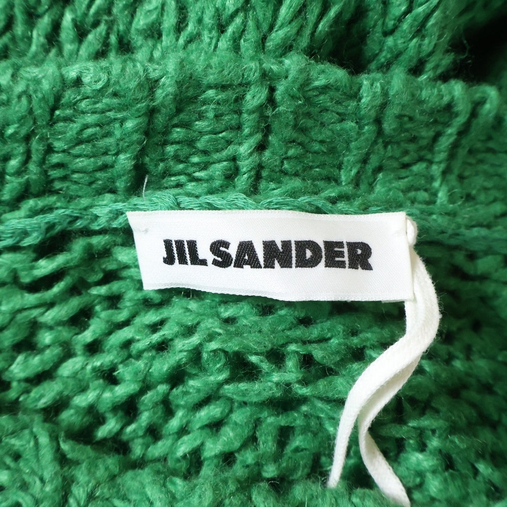 JIL SANDER(ジルサンダー) 21SS Crewneck Sweater Emerald クルーネック ニットセーター グリーン JSMS751042