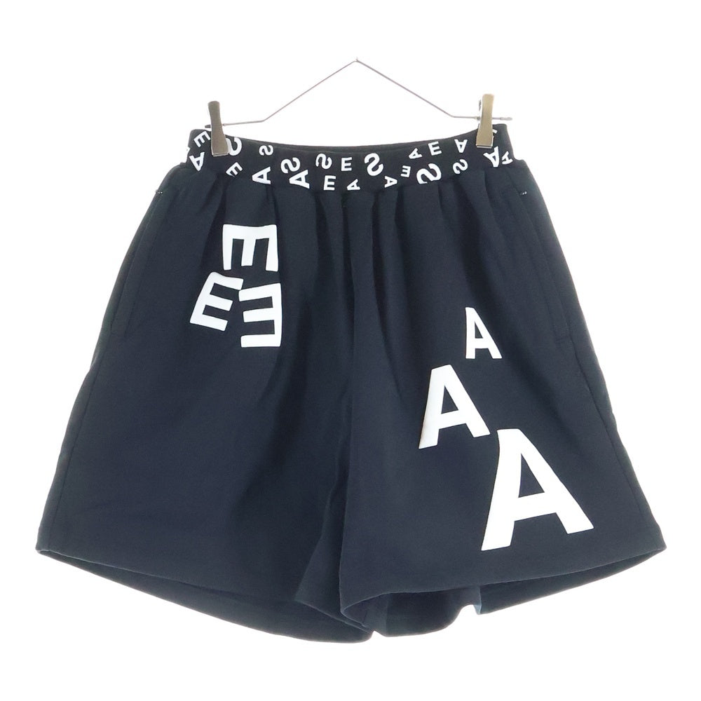 WIND AND SEA(ウィンダンシー) プリントデザイン スウェットハーフパンツ ショーツ ブラック WDS-21S-PT-03