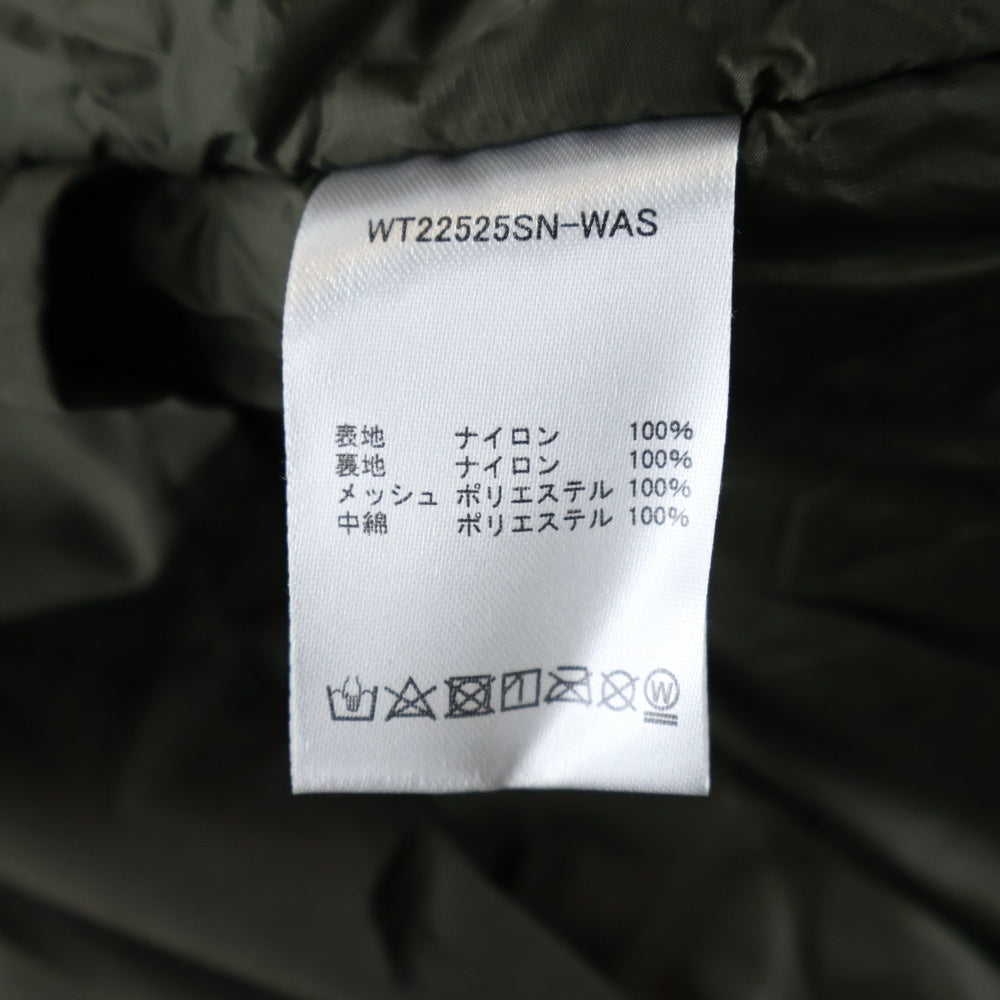 WILD THINGS(ワイルドシングス) ×WIND AND SEA READY PARKA ×ウィンダンシー ロゴ刺繍 フーデッドダウンコート カーキ WT22525SN-WAS