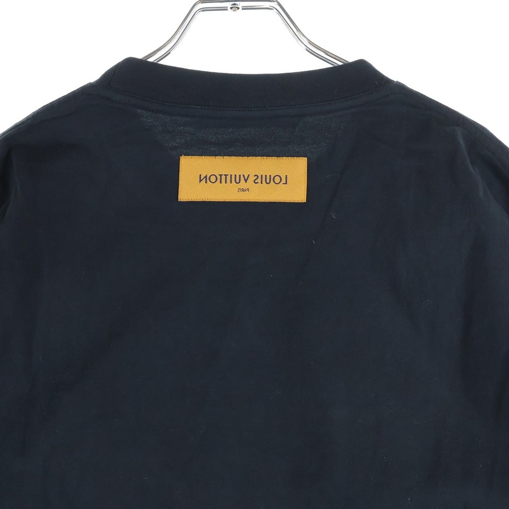 LOUIS VUITTON(ルイヴィトン) 26SS エンボスLVロゴ 長袖Tシャツ ロンT カットソー ブラック RM261MJ NPG HSY43W