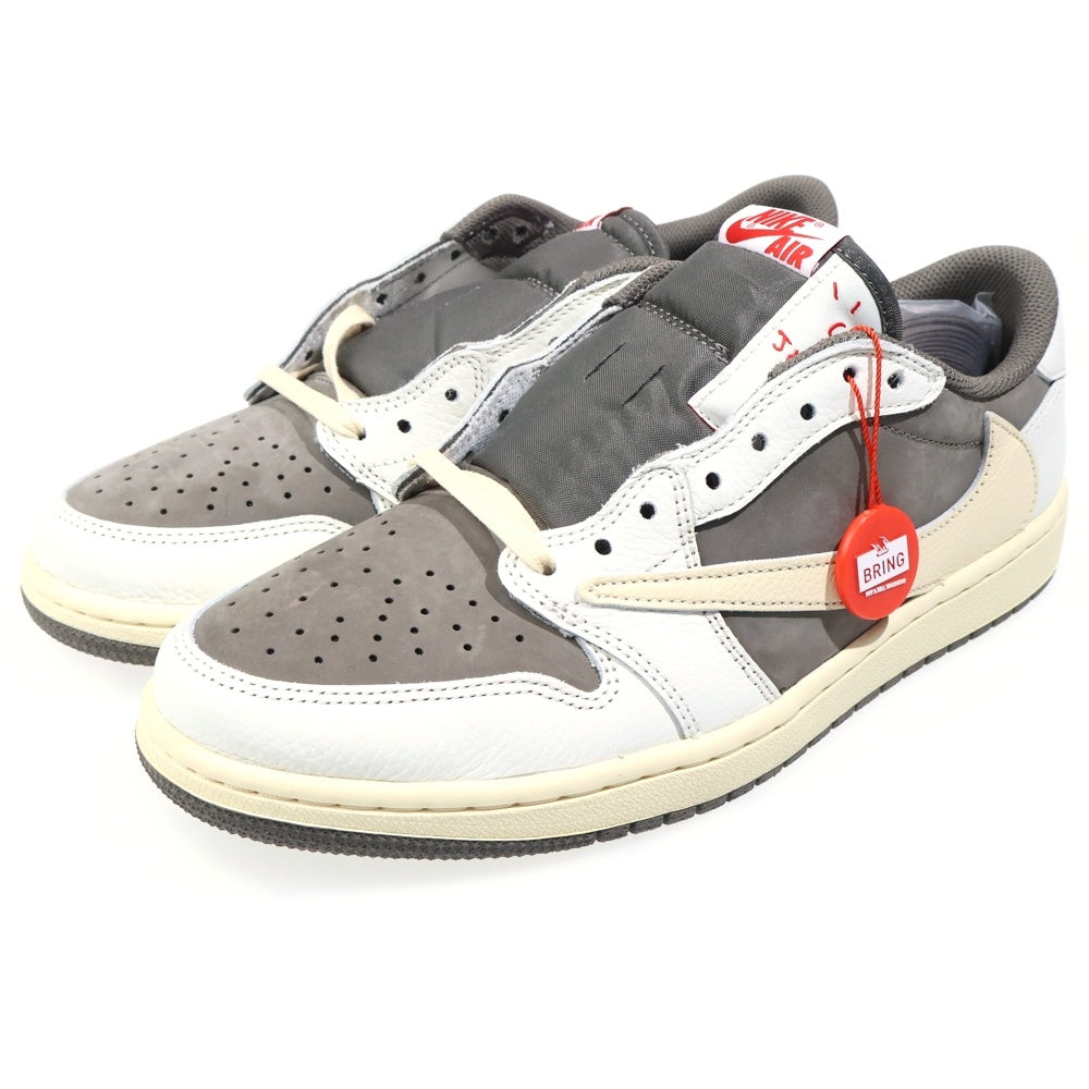 NIKE(ナイキ) ×TRAVIS SCOTT AIR JORDAN1 LOW OG SP トラヴィススコット エアジョーダン1 リバースモカ ローカットスニーカー ベージュ US10/28cm DM7866-162