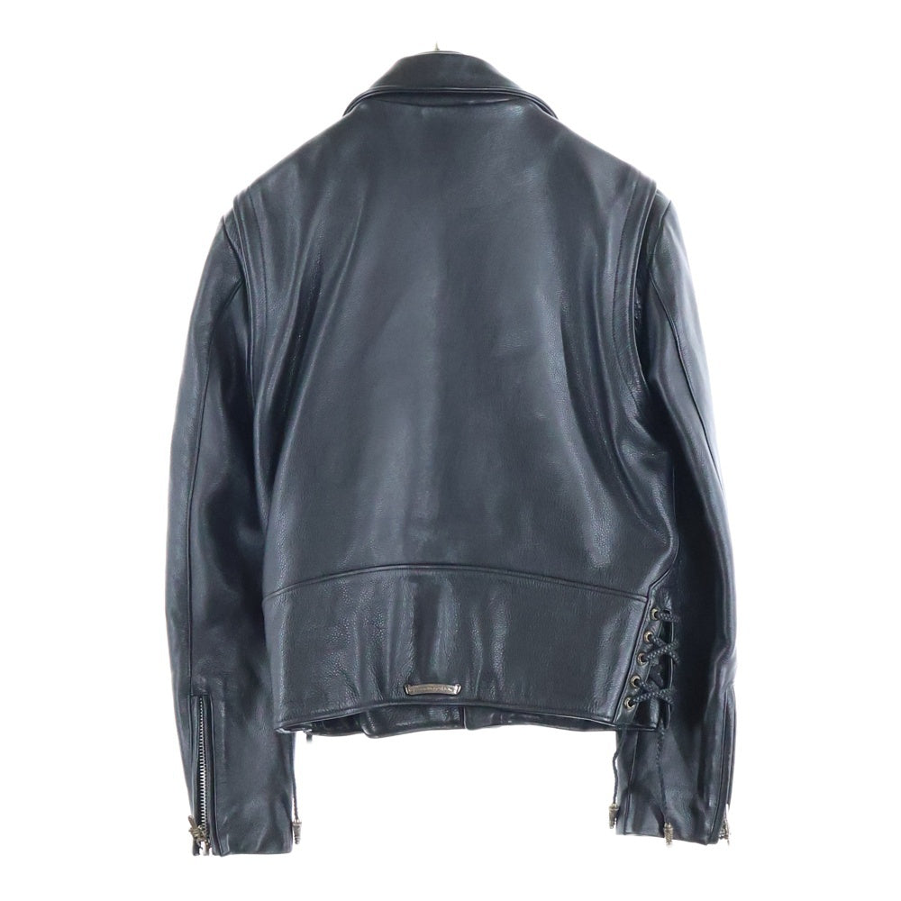 CHROME HEARTS(クロムハーツ) ×HERMES JJ DEAN エルメス JJディーン ダガージップライダース レザージャケット ブラック