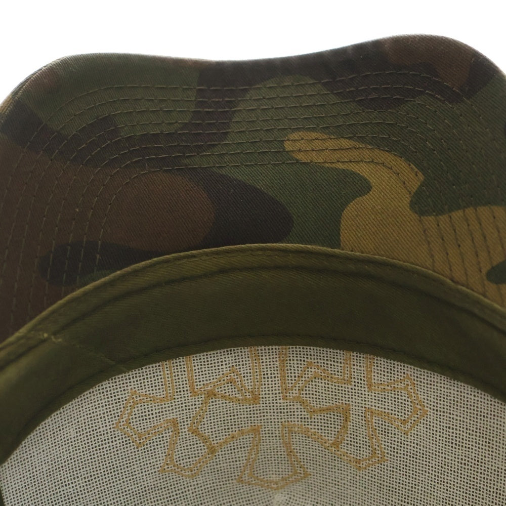 CHROME HEARTS(クロムハーツ) Cemetery Cross Patch Trucker Cap セメタリークロスパッチ トラッカー ベースボールキャップ 帽子 オレンジ/カモ