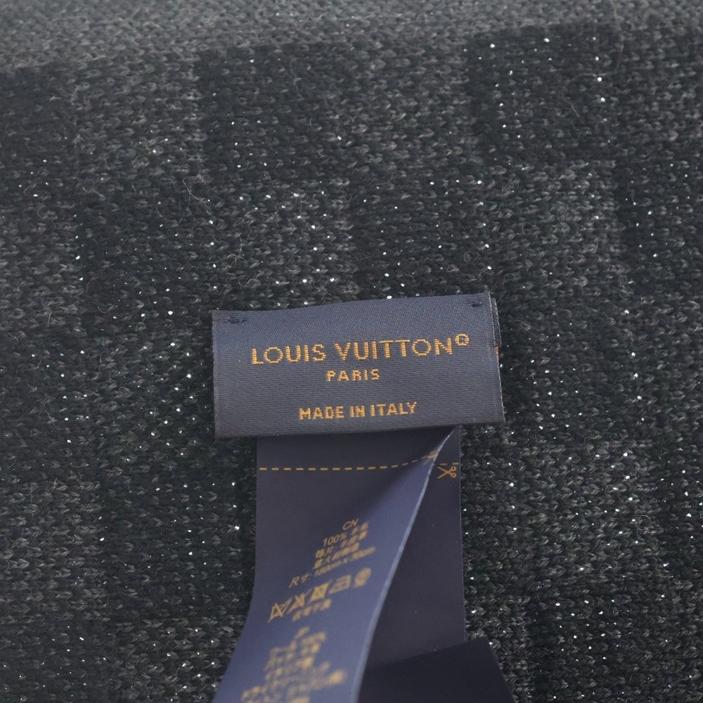 LOUIS VUITTON(ルイヴィトン) ネオ プティ ダミエマフラー ウールマフラー ブラック
