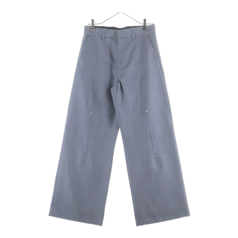 HELIOT EMIL(エリオット・エミル) 24年 ウールスラックスパンツ テーパードパンツ グレー